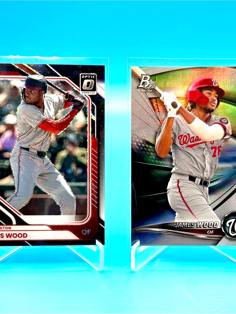 🔥James Wood Lot! 🔥Black Disco Holo Prizm + Bowman Platinum Refractor! 🤩